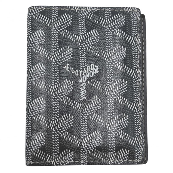 Pre-Owned Goyard business card holder/card case for men, herringbone pattern, Saint Marc...