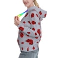 thumbnail image 2 of Kdxio Ladybug Print Womens Oversized Hoodies Sweatshirts Hooded Pullover Tops Sweaters Casual-XX-Large, 2 of 7