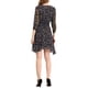 thumbnail image 3 of Vestido Floral de Mujer INSPIRE CHIC con Mangas Fruncidas y Smock M Azul Marino, 3 of 6