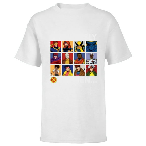 Marvel Studios X-Men ’97 Team Previously on X-Men - Short Sleeve T-Shirt for Kids - Customized-White