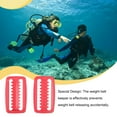 thumbnail image 4 of Greeniant 2 uds cinturón de peso Keeper plástico nuevo deslizador de larga duración tapón Universal reemplazo buceo al aire libre esnórquel Deportes acuáticos Rojo Greeniant OD030452-04B, 4 of 6