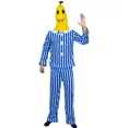 thumbnail image 4 of Conjunto de disfraces de Bananas en pijamas para Hombre, traje de Cosplay divertido, serie de TV, disfraces de Halloween, Carnaval, disfraces de fiesta, espectáculo de escenario, 4 of 4