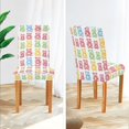 thumbnail image 3 of Yayeee 2 Pack Dining Chair Covers Stretch Parson Chairs Slipcovers Seat Protector, Gummy Bear Pattern, 3 of 6