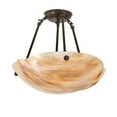 thumbnail image 5 of Meyda Tiffany 215806 Metro Organic 3 Light 16" Wide Semi-Flush Bowl Ceiling Fixture -, 5 of 6