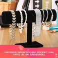 thumbnail image 3 of CNMODLE Black Bracelet Chain Watch T-Bar Rack Jewelry Hard Display Stand Holder, 3 of 7