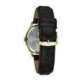 thumbnail image 4 of Caravelle Men's Coin Edge Black Leather Strap Watch 44B118, 4 of 4