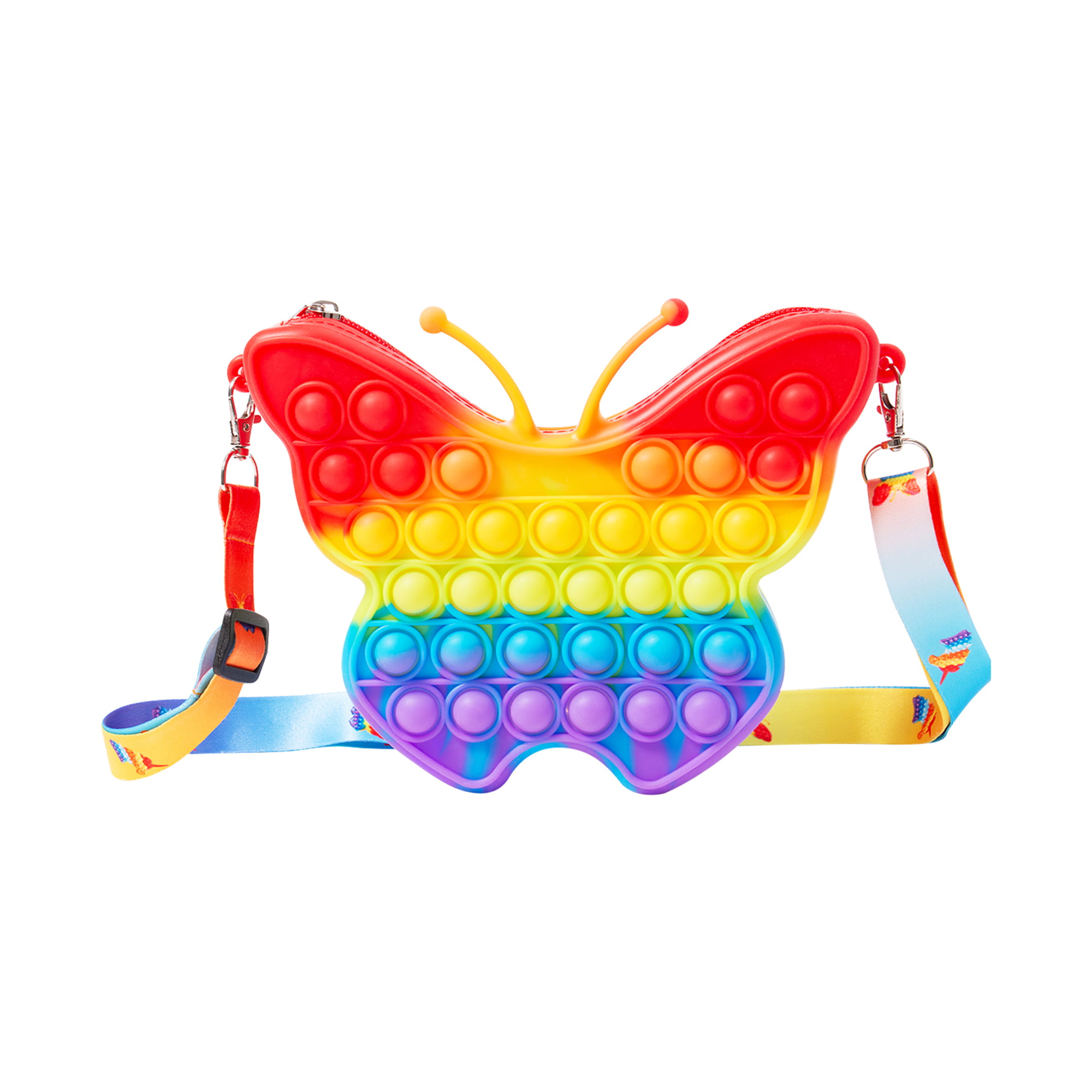 1 Piece 8 jojo Clip Flash Rainbow Leather Mermaid Butterfly 