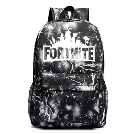 Game Fortnite Battle Royale Backpack Luminous Fortnite School Bags Lighting Gray - 