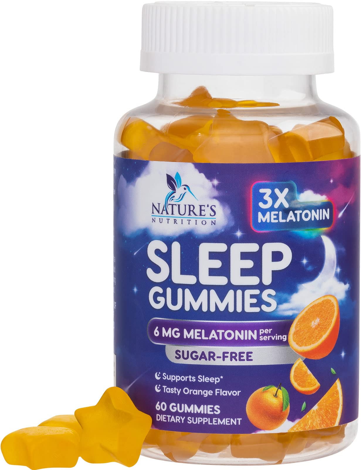 Sugar Free Sleep Gummies Natural Melatonin Sleep Gummy, Extra