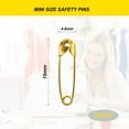 thumbnail image 2 of 400-Count Safety Pins - Small Safety Pins for Garment Repair, Quilting, Jewelry Making,Gold - 0.75 Inches, 2 of 7