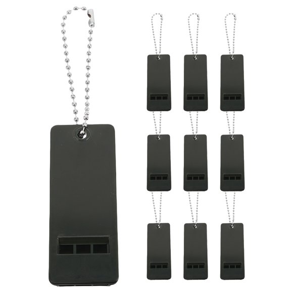 GOOHOCHY 10 silbatos de emergencia multifuncionales: silbato de supervivencia de sonido fuerte para rescate en terremotos, actividades al aire libre, mochileros, navegación.