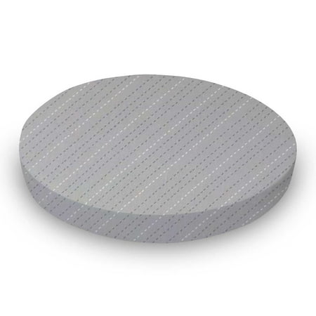 Sheetworld Fitted 100 Cotton Percale Oval Crib Sheet Fits Stokke