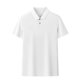 thumbnail image 1 of Vestido de Camiseta, Suelto Casual de Manga Corta Camisa de Solapa con Rayas, Cremallera de Punto Cuarto para Hombres, 1 of 6