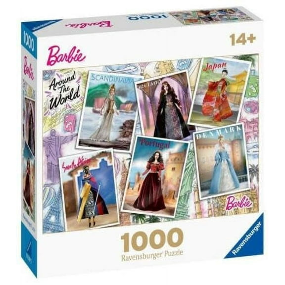 Official Barbie Around the World 1000pc Puzzle by Ravensburger for Ages 14 