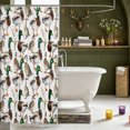thumbnail image 3 of Manfei Hunting Themed Duck Shower Curtain 72Wx84L,Rustic Cabin Bathroom Shower Curtain, 3 of 5