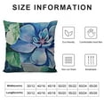 thumbnail image 5 of Fenyluxe Succulent Cactus Floral Pillow Covers Tropical Green Plants Flower Summer Decorative Throw Pillow Case Square Outdoor Cushion Cover for Sofa 22x22in, 5 of 5