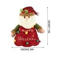 thumbnail image 3 of WLOELOEW Christmas Linen Gift Bag Style A With Zipper Apple Shape Party Favor Pouch For Holiday Decor A, 3 of 7