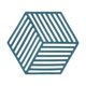thumbnail image 1 of Posavasos para bebidas, posavasos para mesa, posavasos para bebidas, mantel individual hexagonal Línea azul, 1 of 9