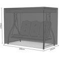 thumbnail image 2 of Funda para asiento de columpio de jardín, funda protectora para columpio de exterior, 220 x 170 x 125 cm, 2 of 5