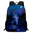 thumbnail image 1 of NAOJIE Arcane Anime Personnage Poudre Imprimé Sac d'École & Sac à Dos Léger Robuste et Durable & Rentrée des Classes Outils Quotidiens pour Étudiants(J), 1 of 3