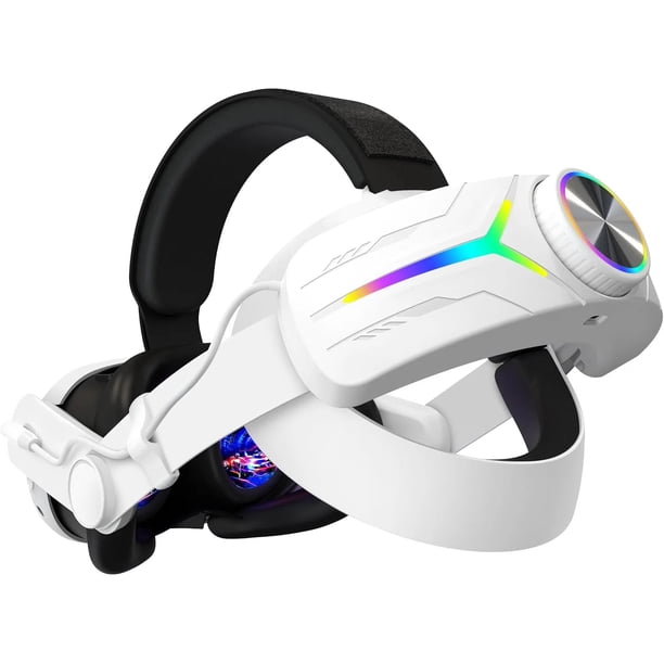 Correa para la cabeza RGB Comfort Battery de 12 000 mAh para las gafas Meta Quest 3S: mejora el tiempo de juego y la estabilidad