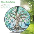 thumbnail image 2 of Wonder Garden Outdoor Natural Glass Round End Table, Iridescence, 2 of 7