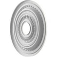 thumbnail image 4 of Ekena Millwork 16"OD x 3 1/2"ID x 1"P Cole Thermoformed PVC Ceiling Medallion (Fits Canopies up to 4 1/2"), UltraCover Satin Blossom White, 4 of 10