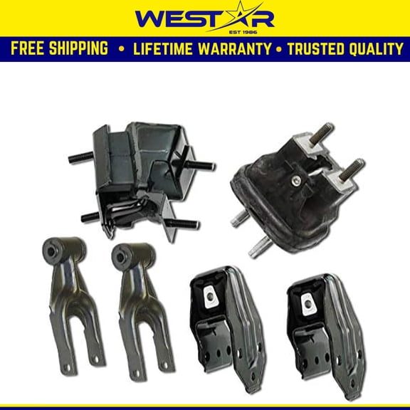 Fits 2008-2009 Buick Allure/LaCrosse 5.3L Engine Motor Mount Set 6pcs