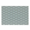 thumbnail image 1 of Geometric Cutting Board, Classical Repeating Pattern of Modern Diagonal Nested Squares, Decorative Tempered Glass Cutting and Serving Board, Small Size, Dried Rose Slate Blue, by Ambesonne, 1 of 1