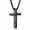 Black, variant on APSVO Black Cross Necklace for Men Baseball Pendant Chain Stuff Accessories Items Catholic Religious Christian Birthday Fathers Day Jewelry Gifts Dad Husband Son Boyfriend Teen