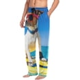 thumbnail image 4 of Jack Russell Dog Surfing Mens Pajama Pants Sleepwear Lounge Men's Pajama Bottoms Gift for Family Friends, 4 of 6