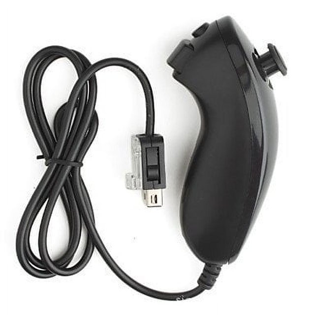 SIBIONO-Nunchuck controller for Nintendo WiiWii U Video game (Black)