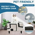 thumbnail image 6 of XUELC Stretch Ottoman Cover - Universal Fit Rectangle Footrest Cover with Non-Slip Elastic Bottom, Furniture Protector for Living Room, 6 of 7