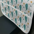 thumbnail image 3 of Whale Microwave Oven Cover, Big Ocean Mammal Pattern Repetitive on Plain Background, Water Resistant Organizer with Pockets for Kitchen, 36" x 12", Dark Seafoam Marigold, by Ambesonne, 3 of 4