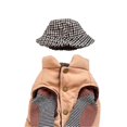 thumbnail image 1 of Puppy Winter Coat Breathable Skin Friendly Dog Cold Weather Coat Keep Warm Dog Jacket with Hat For Teddy Bichons Poodles Khaki XL, 1 of 1