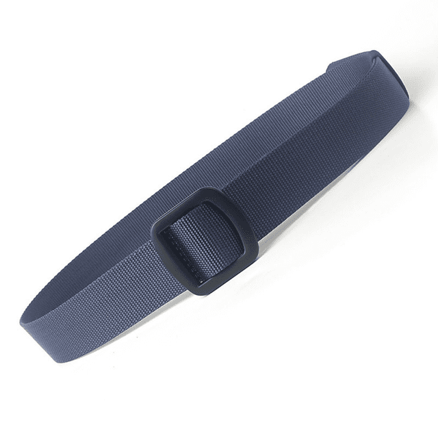 Cinturón de lona de nailon a la moda, cinturones ajustables para hombres, hebillas de plástico tácticas (110 cm)