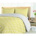 thumbnail image 5 of Ambesonne Yellow Polka Dot Duvet Cover Set, Simple Circular, Queen, Pastel Yellow and White, 5 of 6