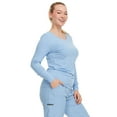 thumbnail image 3 of HEAL+WEAR Women's Long Sleeve Underscrub Shirt Lightweight Stretch 4-Way Stretch Base Layer for Nurse Beauty Salon Workwear Clinical Scrubs Layering Tee, 3 of 6