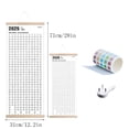thumbnail image 3 of Calendrier en Bois Style 2025 Calendrier Autodiscipline Carte à Percer Horaire Calendrier Mural Simple, 3 of 9