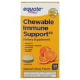 thumbnail image 3 of (2 pack) Equate Vitamin C Immune Support Dietary Supplement Chewable Tablets, Citrus Flavor, 32 Count, Compare to Airborne® Original Chewble Tablets Supplements, 3 of 9