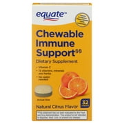 Equate Chewable Immune Support, Dietary Supplement, over the Counter, Citrus, 32 Count