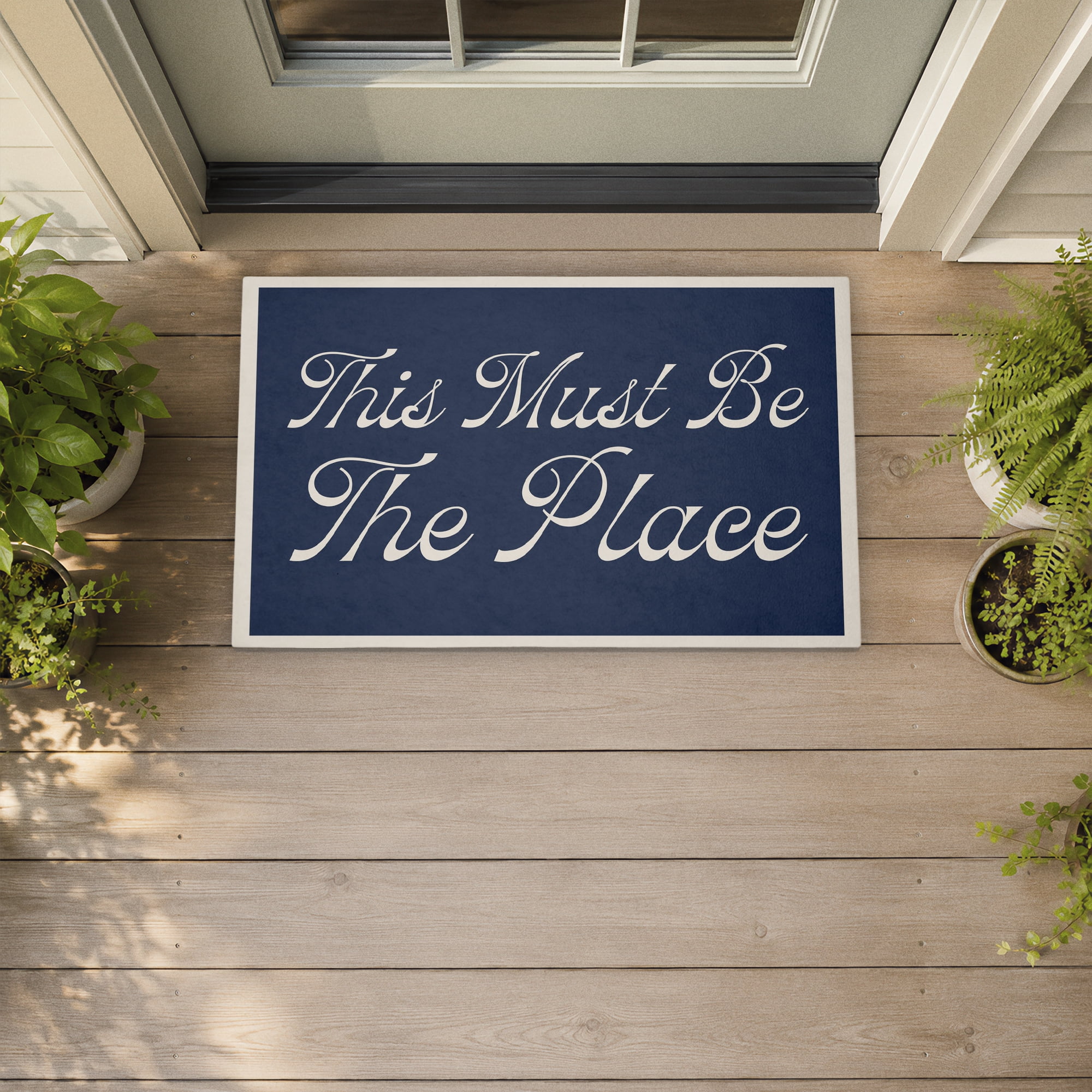 Stupell Industries This Must Be The Place Printed Outdoor Door Floor Mat, design by Lil' Rue