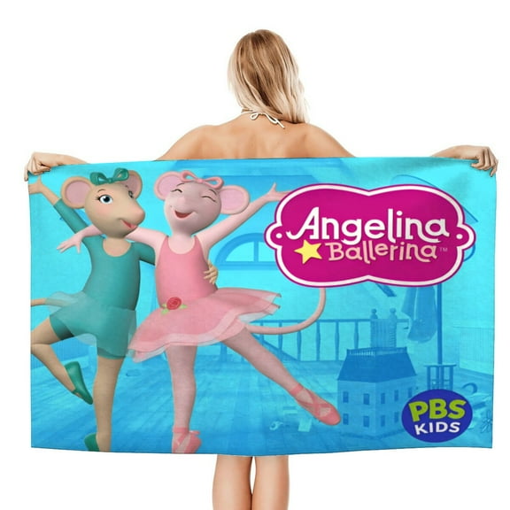 Angelina Ballerina Gifts Beach Towel for Women Girl Birthday Inspired Fan Bath Outdoor Music Lover