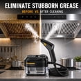 thumbnail image 2 of Handheld High Temperature Pressurized Steam Cleaner 2500W for Home Use, 6 Speeds Cleaning Machine for Tile Grout Kitchen Grease Sofa Upholstery Car Detailing - BLACK AND RED, 2 of 7