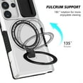 thumbnail image 6 of Decase Compatible with MagSafe Case for Samsung Galaxy S23 Ultra, Magnetic Invisible Ring Stand,Slim Shockproof Dual-Layer Anti-Scratch Slide Camera Lens Protector PC Back Cover Case, white, 6 of 8