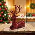 thumbnail image 4 of WMGHA Christmas Reindeer Figurines, Mini Animal Reindeer Decor Deer Statues Sculpture Tabletop Ornaments for Cabinet Mantel Shelves Fireplace Home Décor Accents Collectible Figurines, 4 of 9
