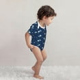 thumbnail image 4 of Daiia Space Dinosaur Printed Unisex-Baby Short Sleeve Onesies Bodysuits Baby Climbing Clothes Soft and Comfortable Romper with Expandable Shoulder Design-9M, 4 of 8