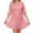 Dresses-888Pink, variant on Gamivast Sequin Dress for Women Sparkly Prom Dress Crewneck Cocktail Dress Half Sleeve Tiered Glitter Mesh Party Evening Event Gown
