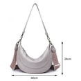 thumbnail image 3 of Sac Bandoulière Croissant en Cuir PU, Sac Fourre-Tout de Mode pour Magasinage et Vacances de Fin de Semaine, 3 of 6