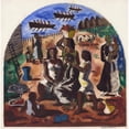 thumbnail image 3 of Cândido Portinari 20x20 Black Modern Framed Museum Art Print Titled - Preparatory Drawing for ‘The Teaching of the Indians’ (1941), 3 of 5